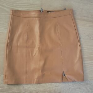 Shinestar Tan Mini Skirt